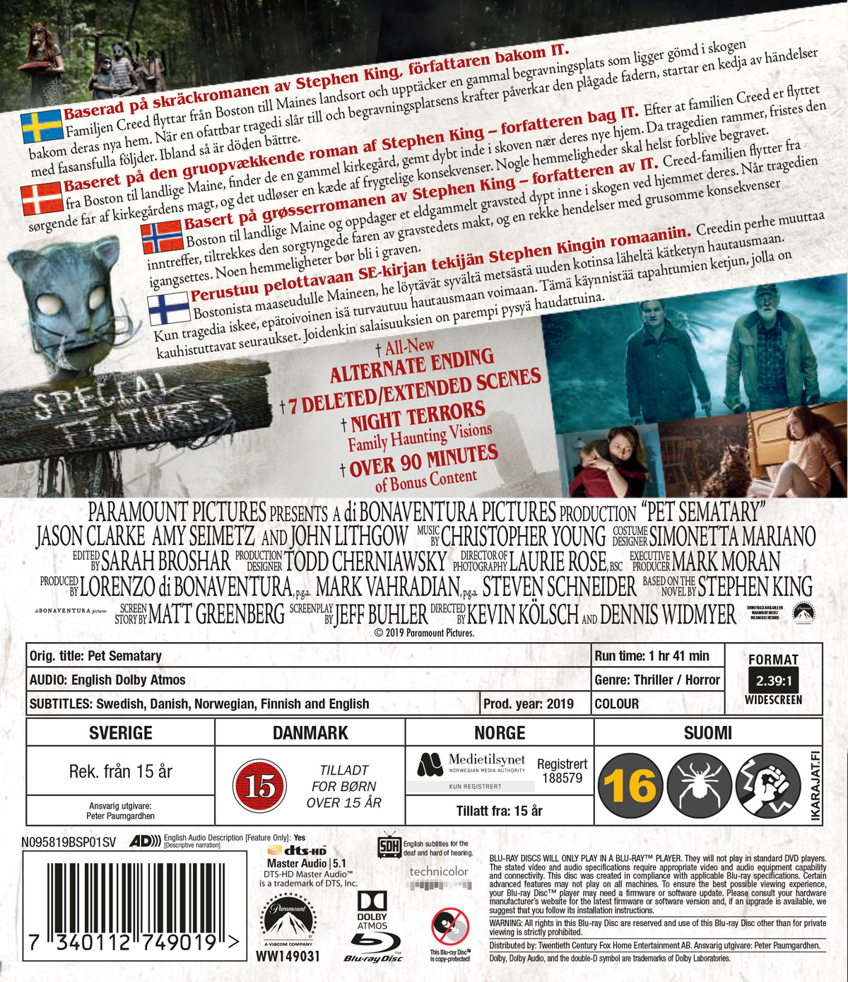 Movie - Pet Sematary (2019) Bd