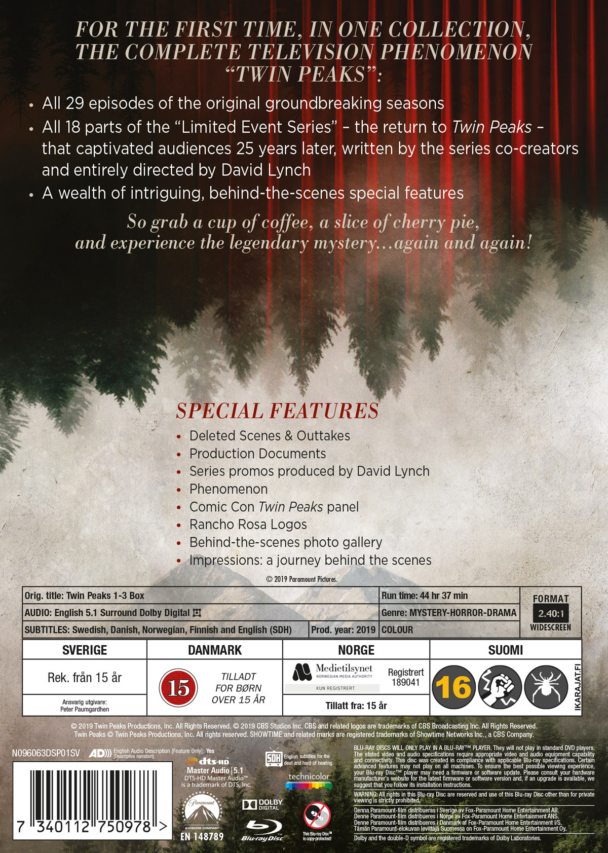 Movie - Twin Peaks S1-3 Box Bd