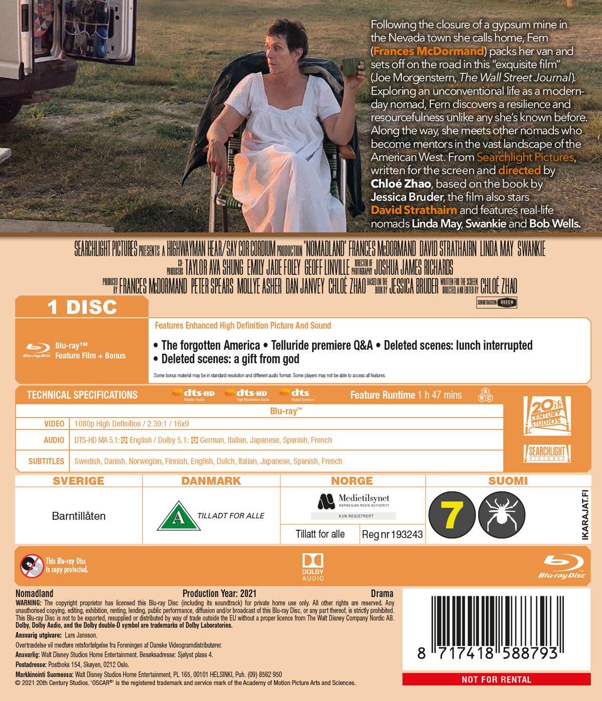 Movie - Nomadland Bd/Scandi