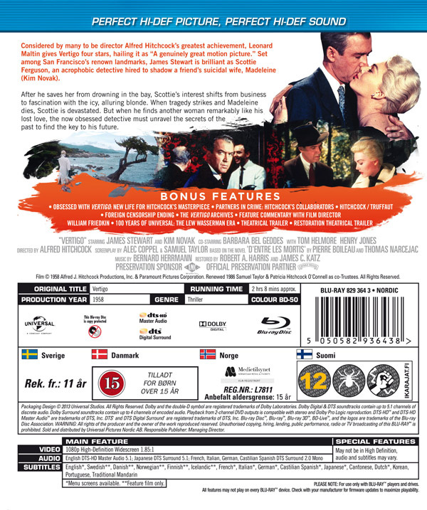 Movie - Vertigo Bd S-T