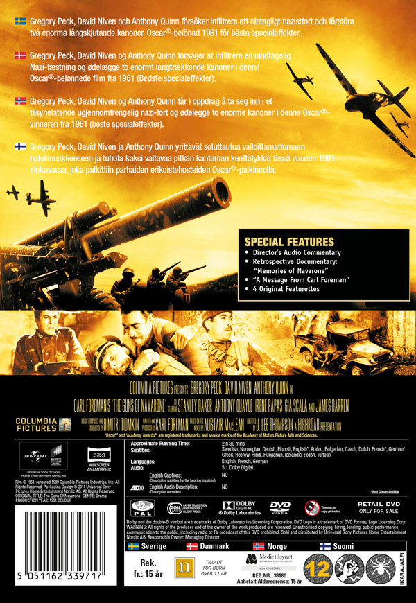 Movie - Guns Of Navarone (Rwk 2014) Dvd S-T