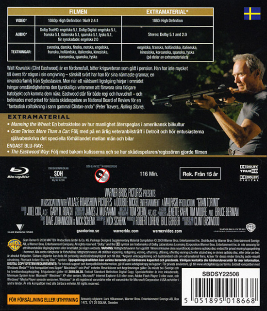 Movie - Gran Torino (Bd/S/N)