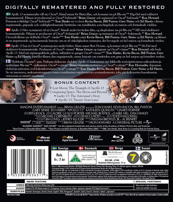 Movie - Apollo 13 20Th Anniversary (Remastered)