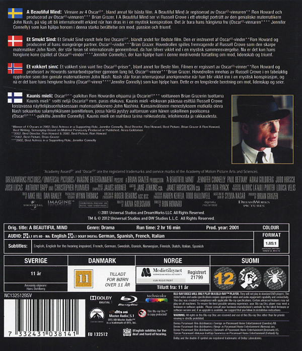 Movie - Beautiful Mind, A Bd
