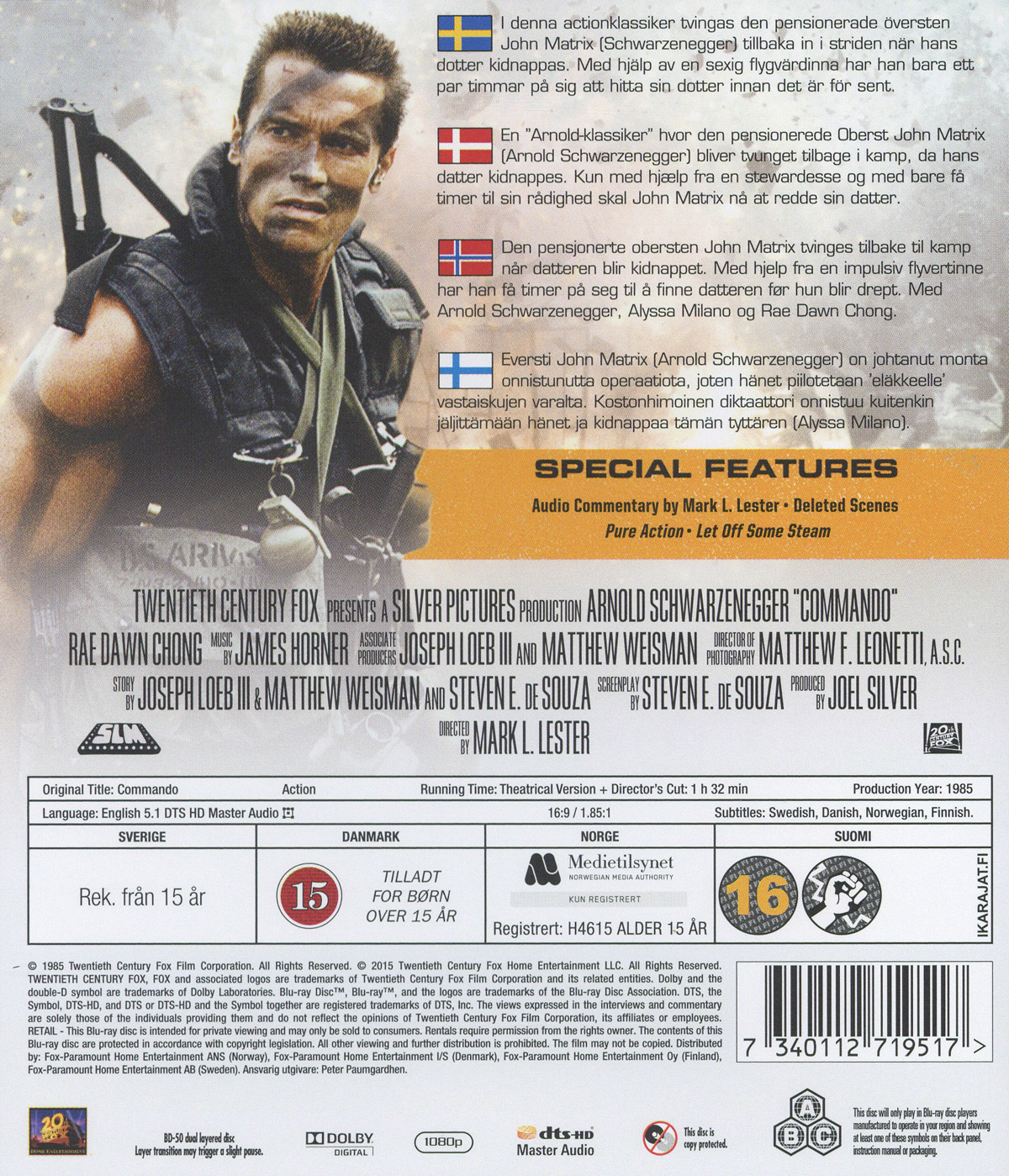 Movie - Commando Dir.Cut Bd