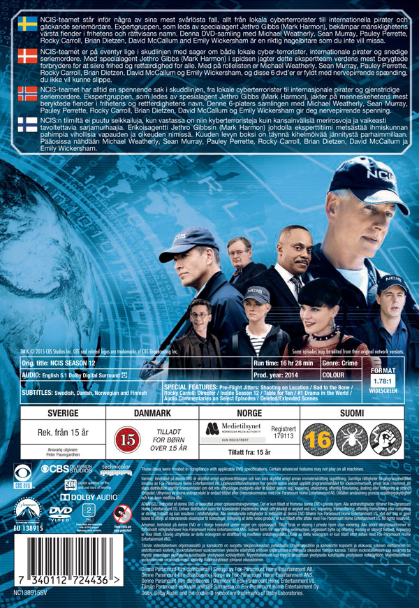 Movie - Ncis S12 Dvd