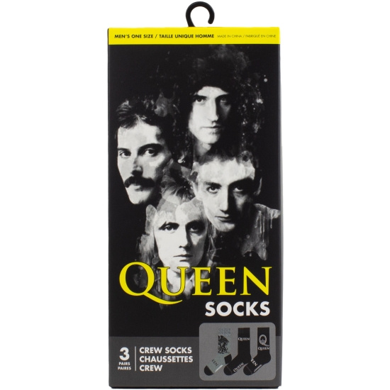 Queen - Logos Gift Box Uni 3-Pack Socks