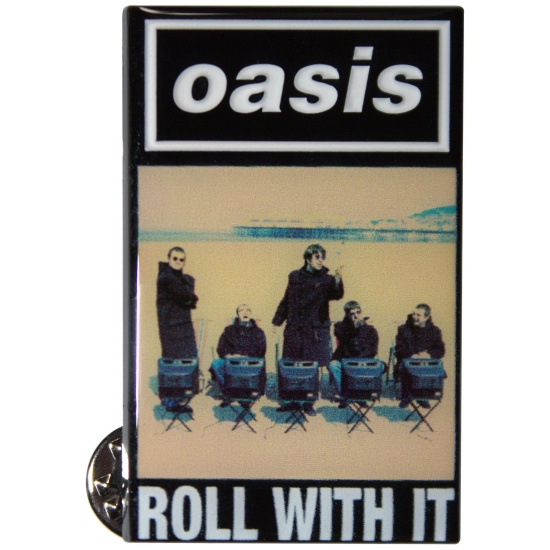 Oasis - Roll With It Single Pin Badge