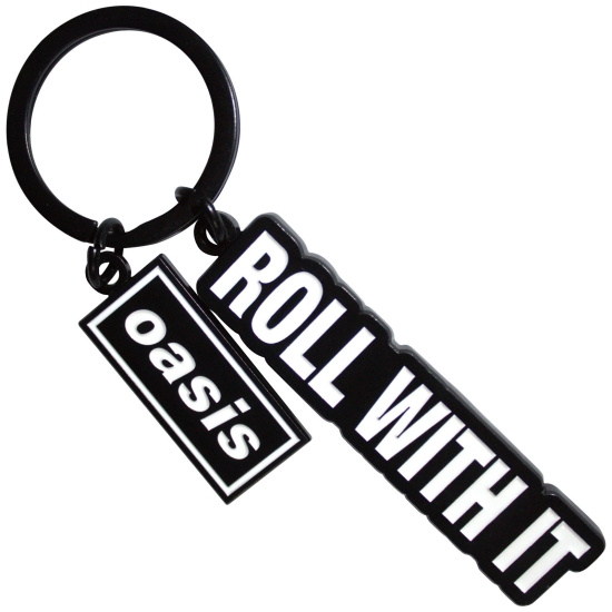 Oasis - Roll With It Decca Logo Charm Keychain