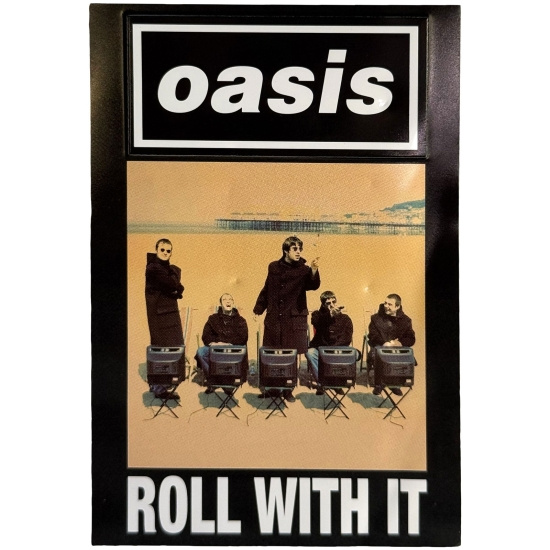 Oasis - Roll With It Single Magnet