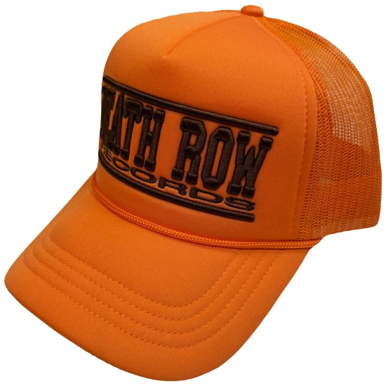 Death Row - Deathrow Text Logo Mono Orange Mesh-Back Cap