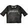 Metallica - Logo Lady Bl Mesh Crop T-Shirt Metallica - Logo Lady Bl Mesh Crop T-Shirt