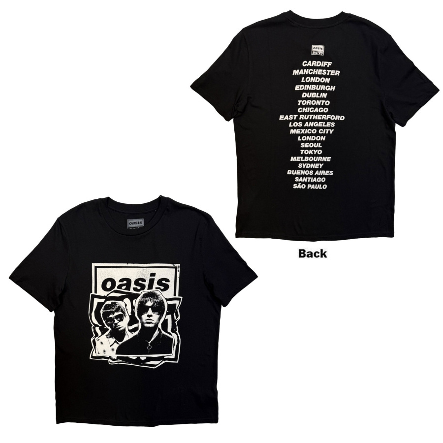 Oasis - Paper Cut Out Tour Bl T-Shirt