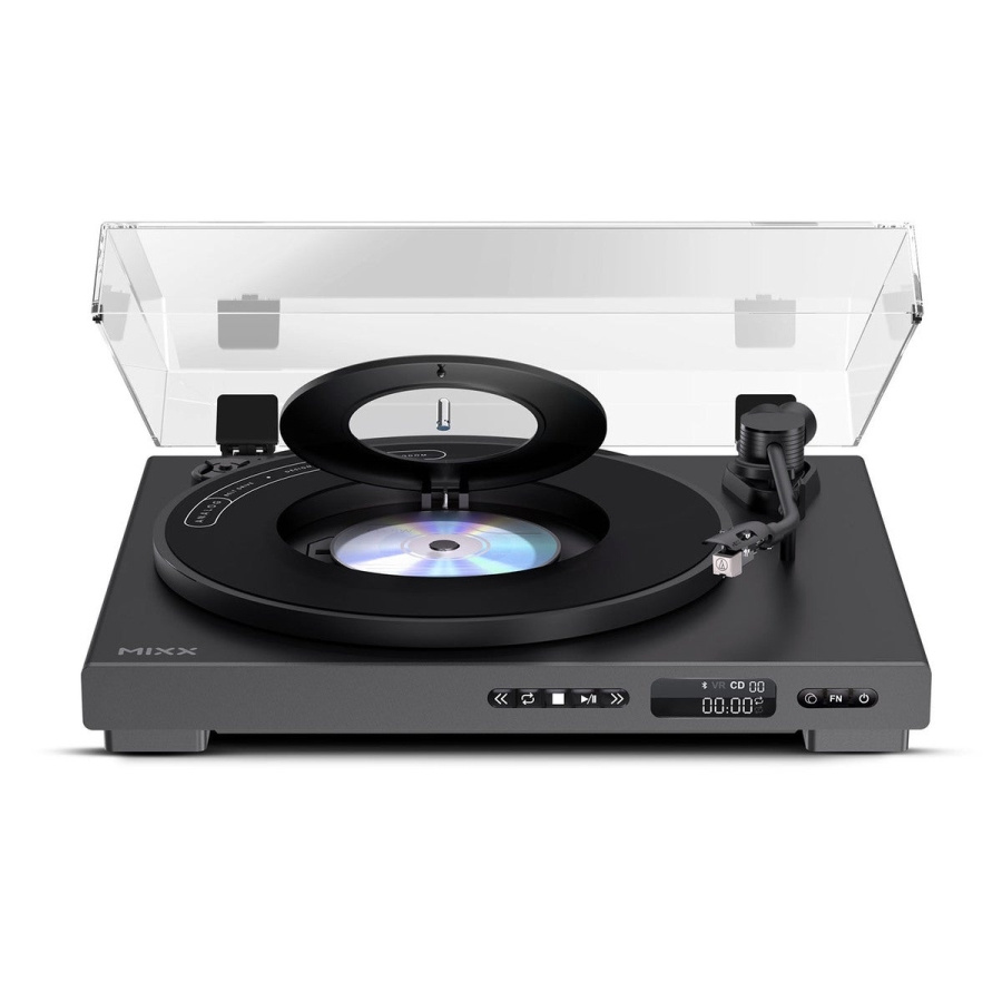 Turntable/Cd - Vinyl- Och Cd-Spelare Analog Plus 2-In-1 Svart
