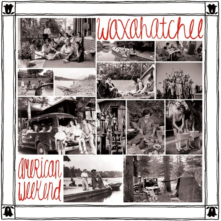 Waxahatchee - American Weekend (Red/White Swirl V