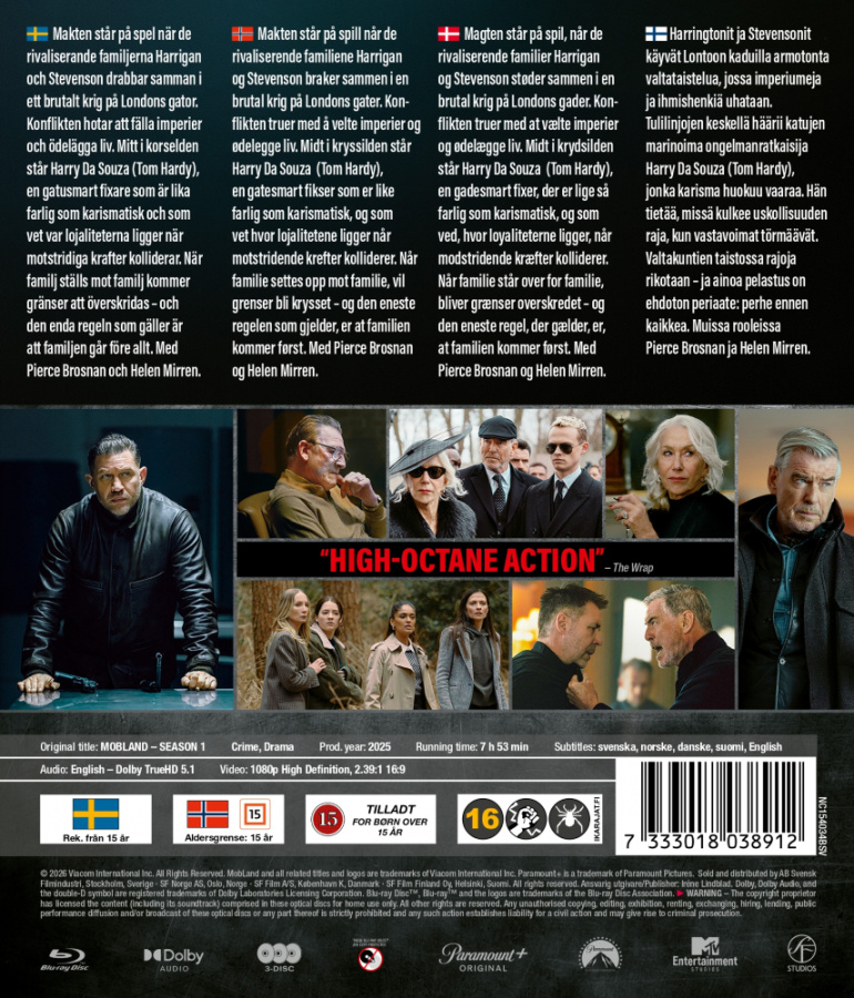 Movie - Mobland: Season 1 (3-disc Blu-ray)