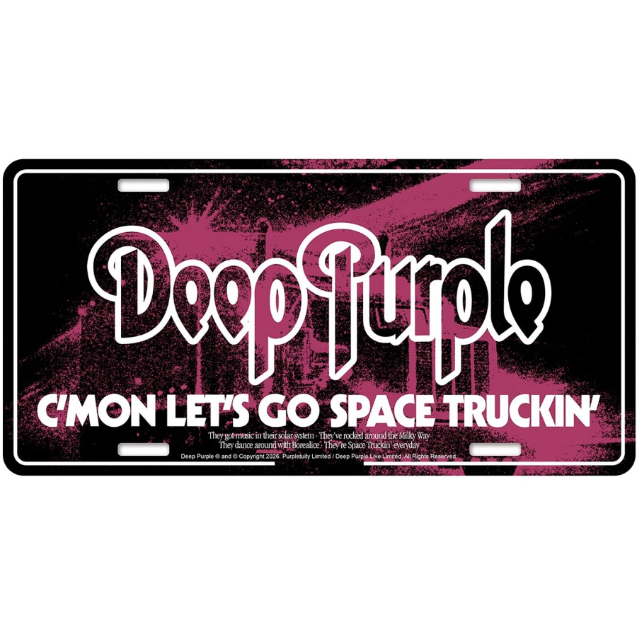 Deep Purple - Number Plate: Space Truckin'