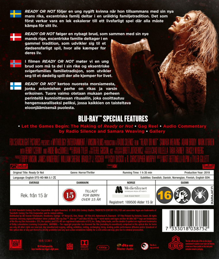 Movie - Ready Or Not (Blu-ray)