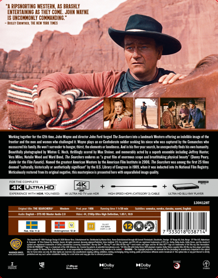 Movie - The Searchers (Ltd Steelbook 2-Disc / 4K UHD + Blu-ray)