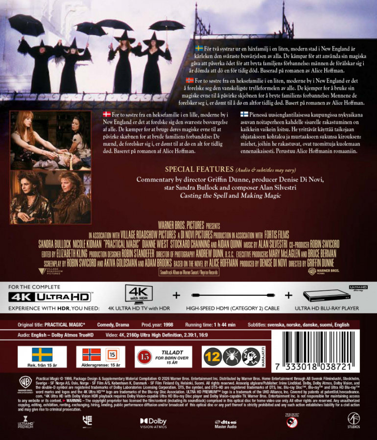 Movie - Practial Magic (4K UHD)