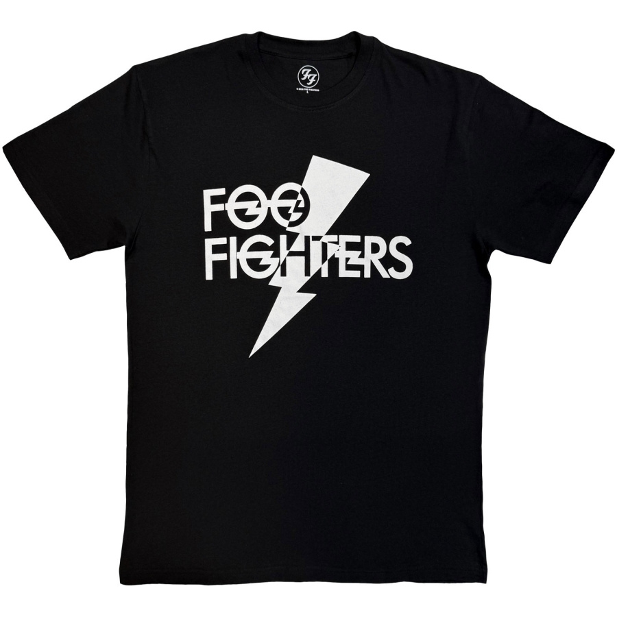 Foo Fighters - Flash Logo Mono Uni Bl T-Shirt