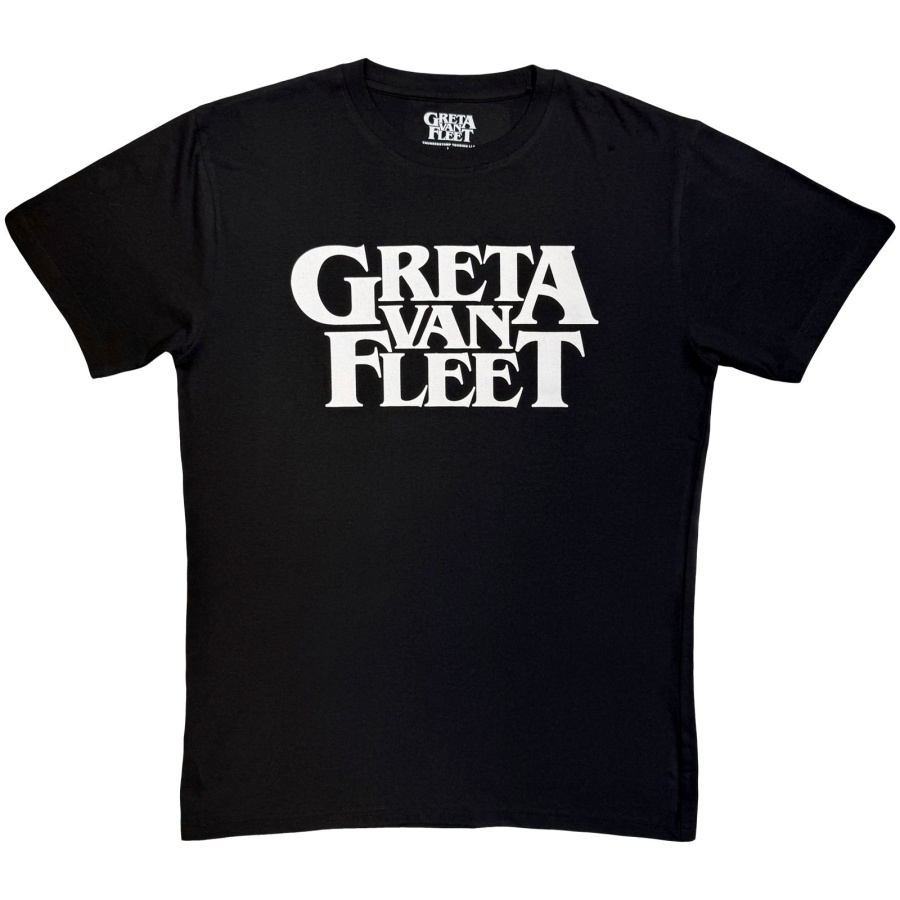 Greta Van Fleet - Logo Mono Uni Bl T-Shirt