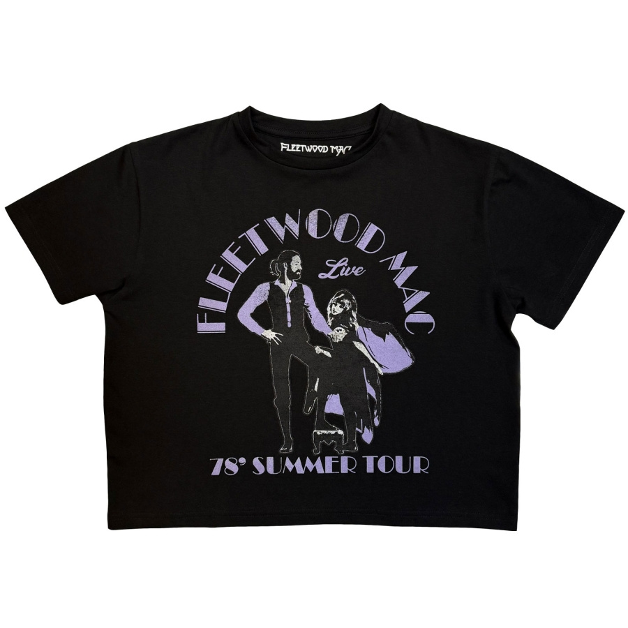 Fleetwood Mac - Summer Tour 78 Lady Bl Crop Top
