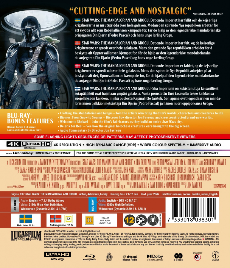 Movie - The Mandalorian And Grogu (4K UHD + Blu-ray)