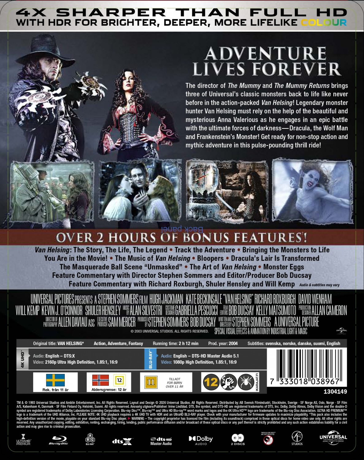 Movie - Van Helsing (Ltd Steelbook 2-disc / 4K UHD + Blu-ray)