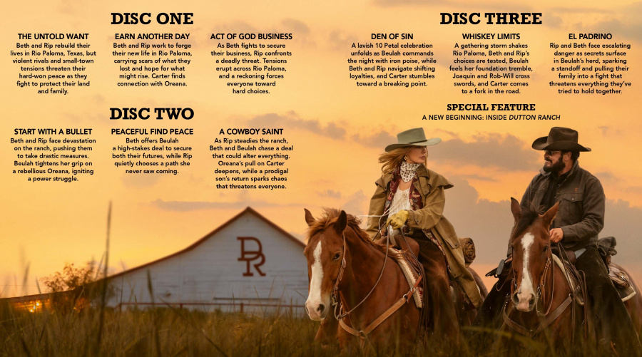 Movie - Dutton Ranch Season 1 (3-disc / Blu-ray)