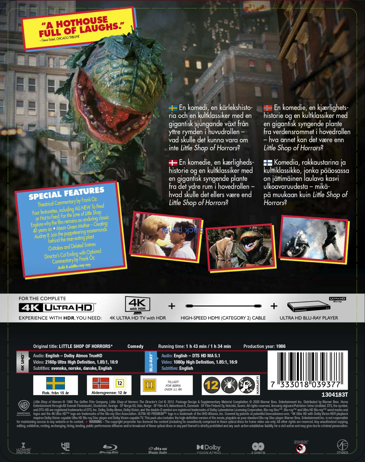 Movie - Little Shop Of Horrors (Ltd Steelbook 2-disc / 4K UHD + Blu-ray)