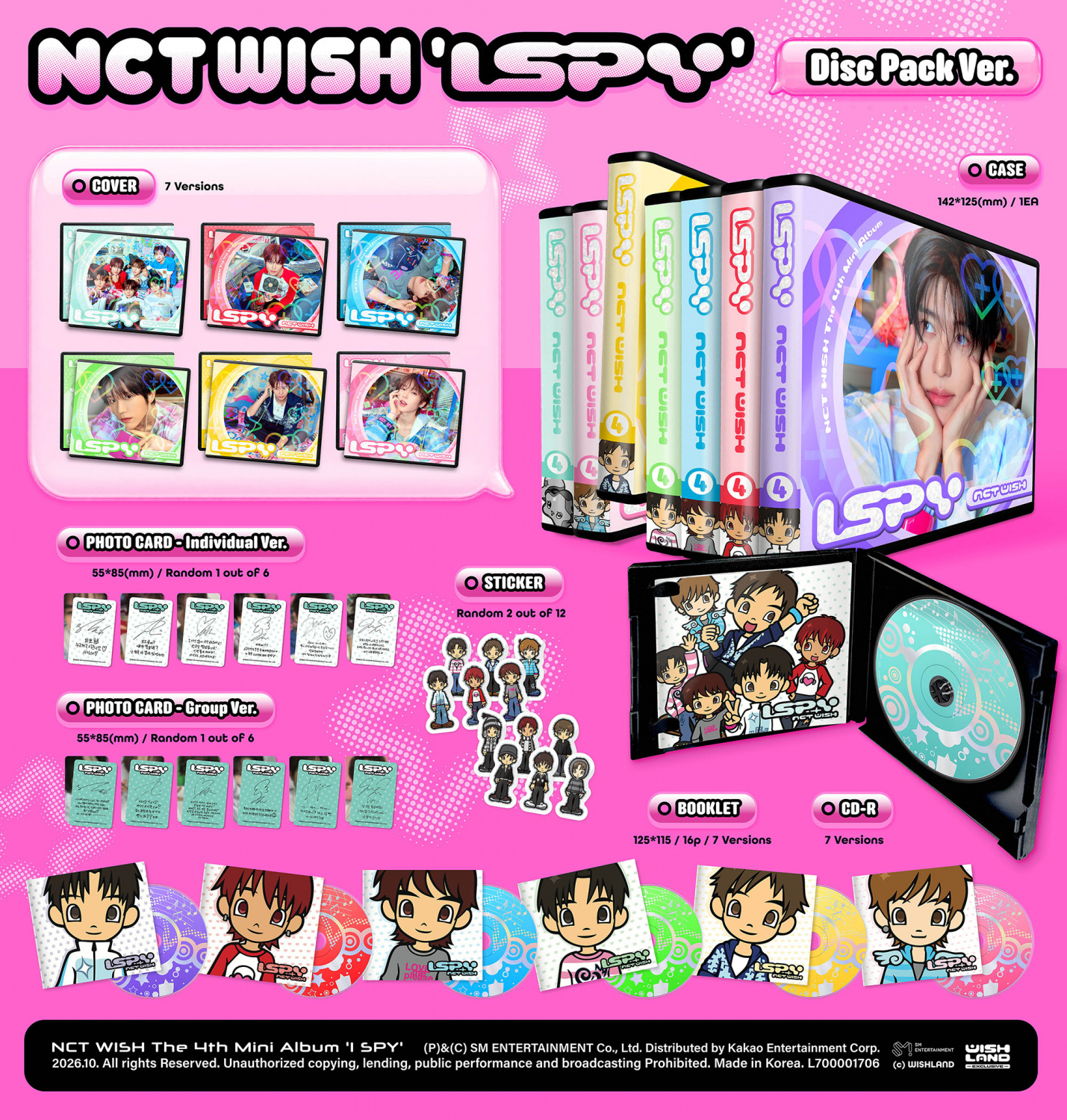 NCT WISH - I Spy (Disc Pack Ver Ver.) (Random Ver.)