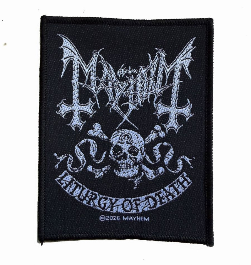 Mayhem - Patch Skull Omega (10,2 Cm X 8 Cm)