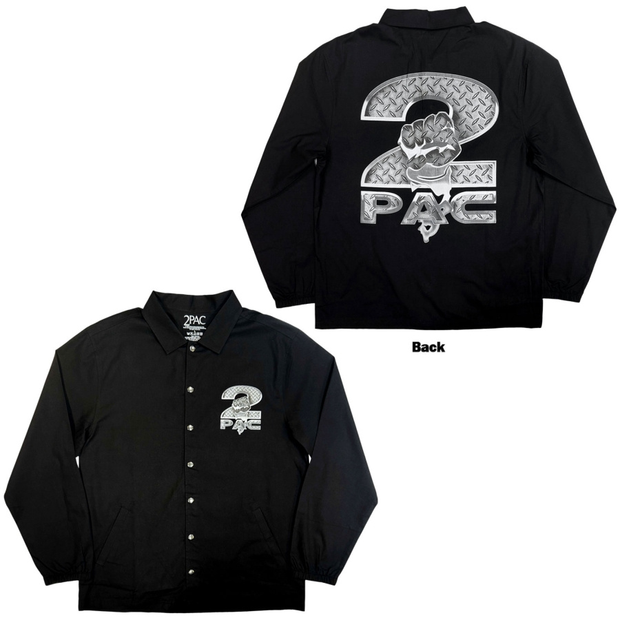 2Pac - Steel Logo Uni Bl Shirt