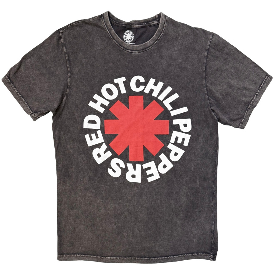 Red Hot Chili Peppers - Classic Asterisk Stone Wash Uni Char T-Shirt