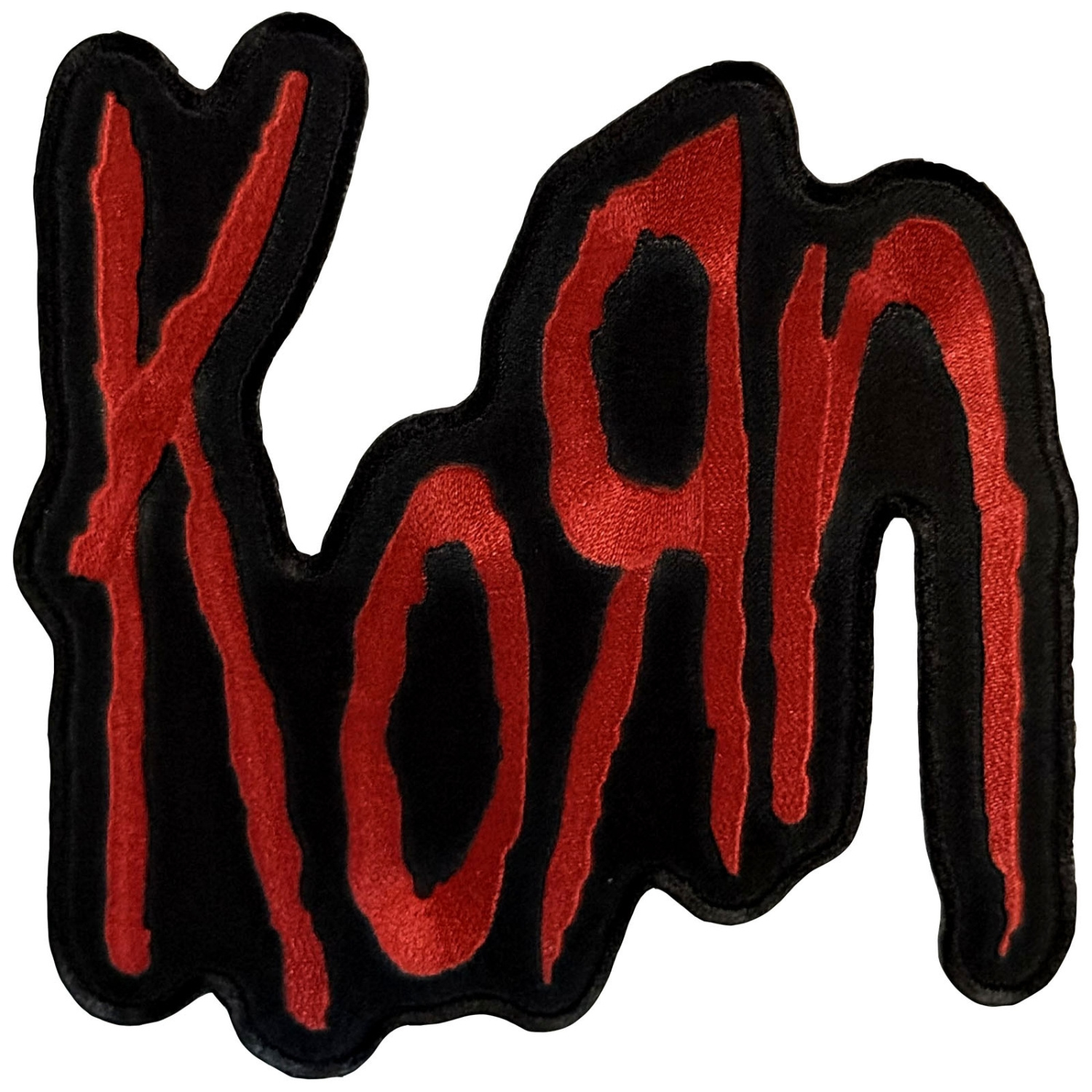 Korn - Red Logo Woven Patch