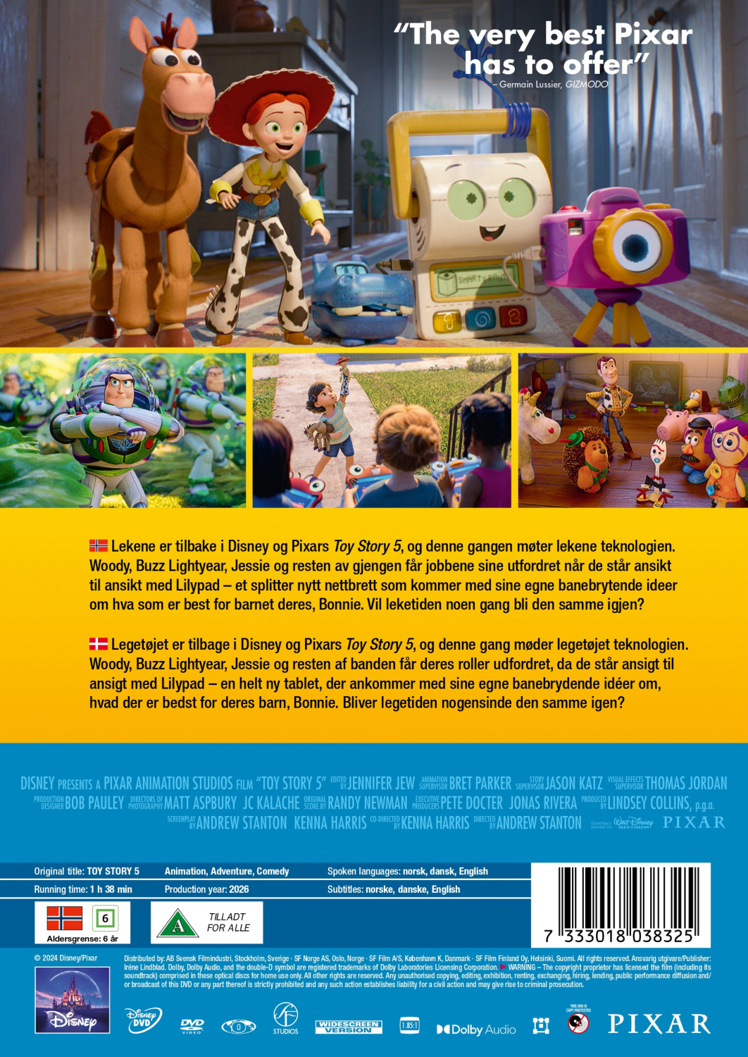 Movie - Toy Story 5 (DK/NO - DVD)