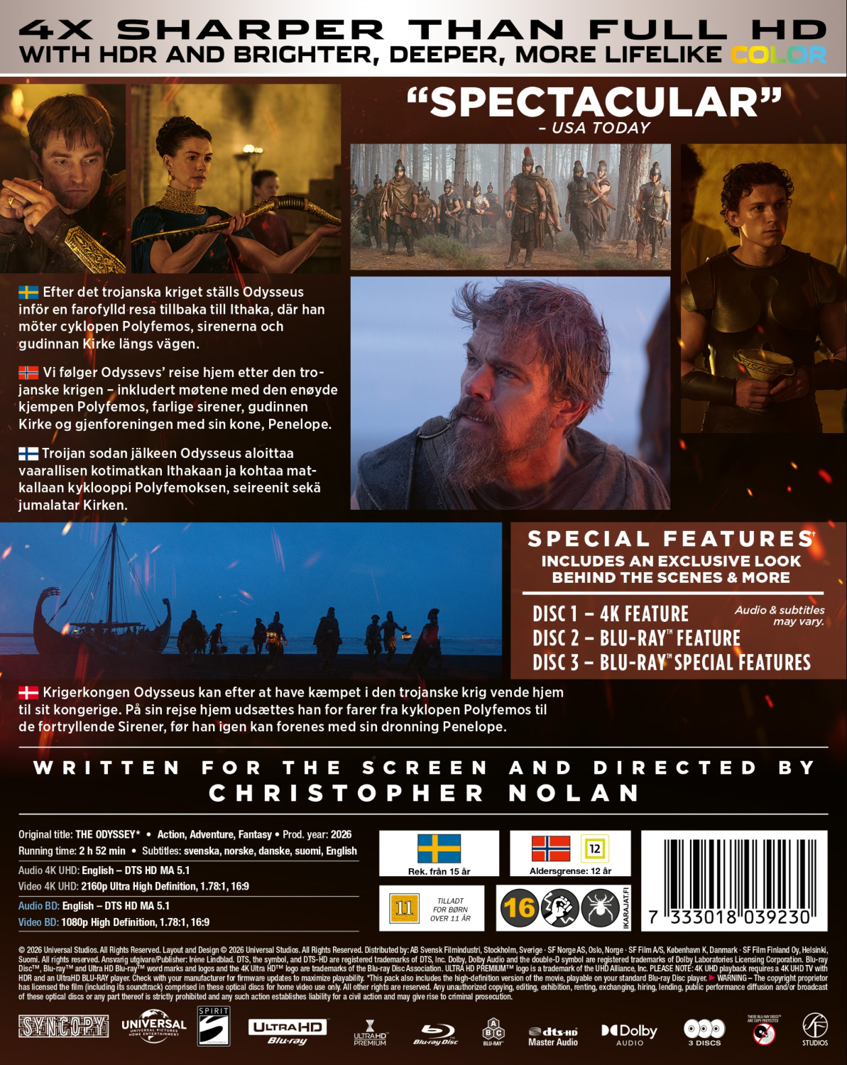 Movie - The Odyssey (3-disc / 4K UHD + Blu-ray)