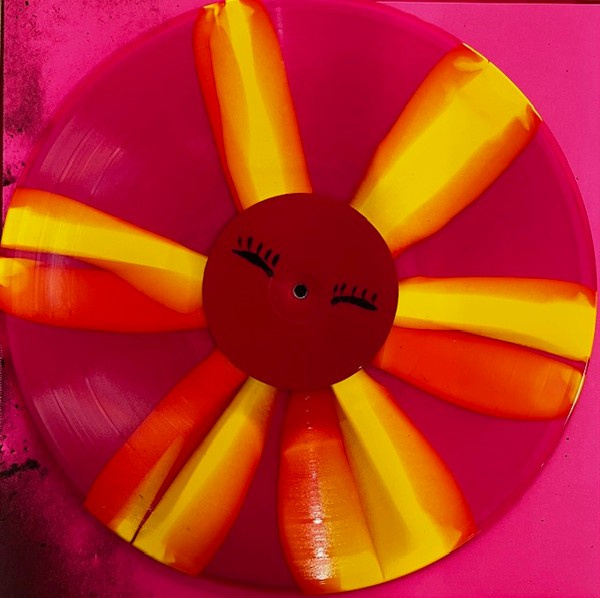 Arcade Fire - Pink Elephant - Neon Pink & Transparent Yellow