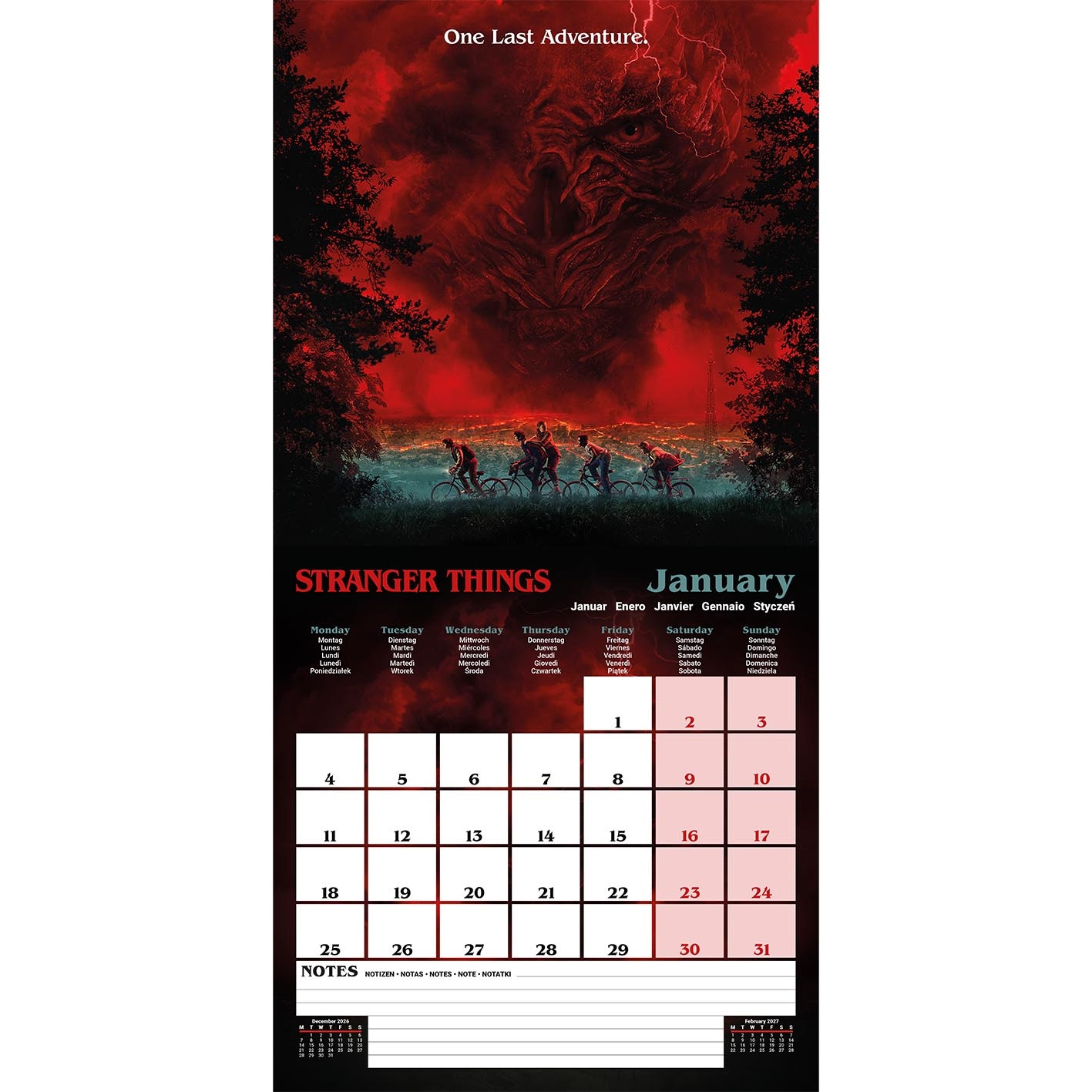 Stranger Things - 2027 30X30 Square Calendar