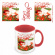 Jennie - Flowers Red Coloured Inner Pod Mug Jennie - Flowers Red Coloured Inner Pod Mug