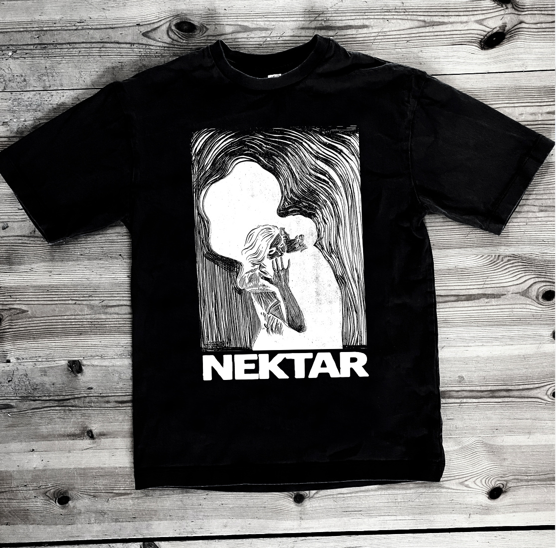 Nektar - T-Shirt - Black - Nektar X Robert Hurula