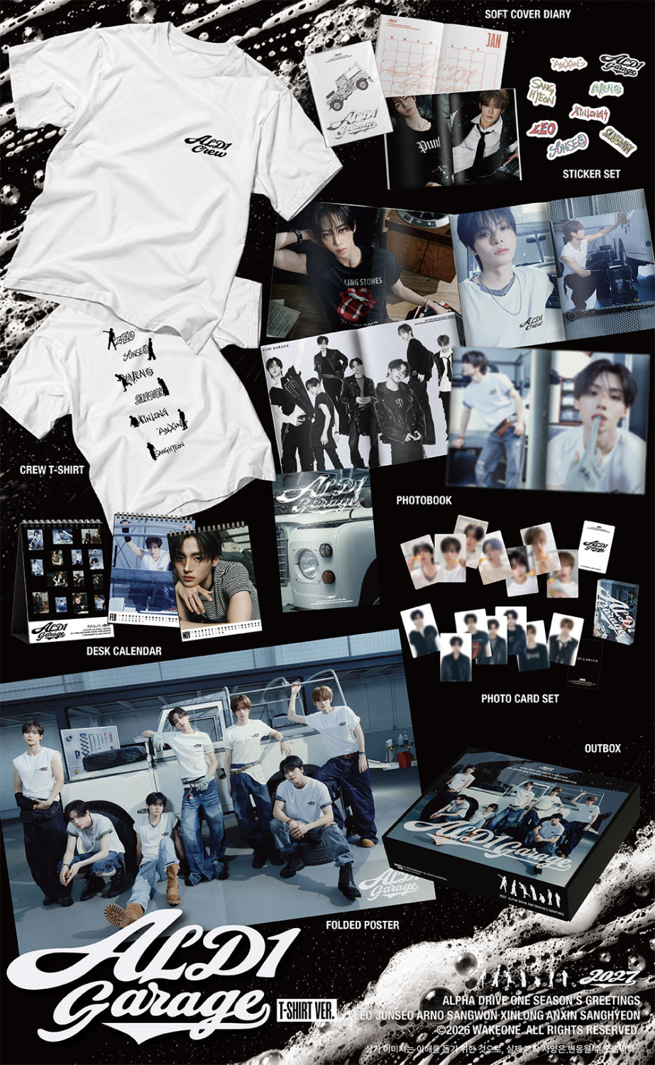 Alpha Drive One - 2027 Seasons Greeting (Ald1 Garage) (T-Shirt Ver.)