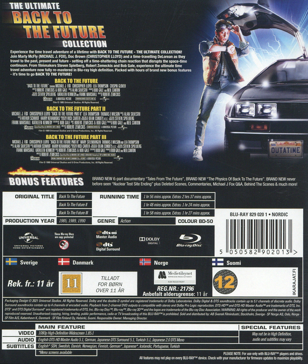 Movie - 3Tr Back To The Future Bd S-T