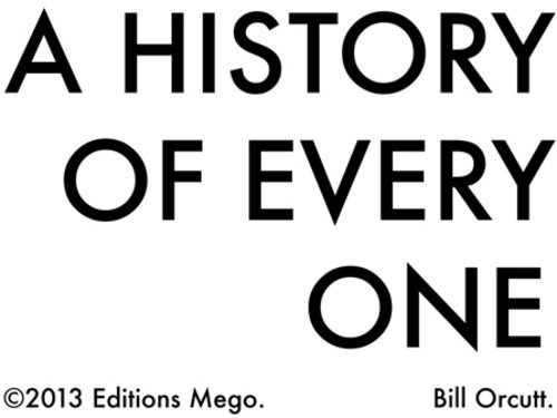Bill Orcutt - A history of everyone